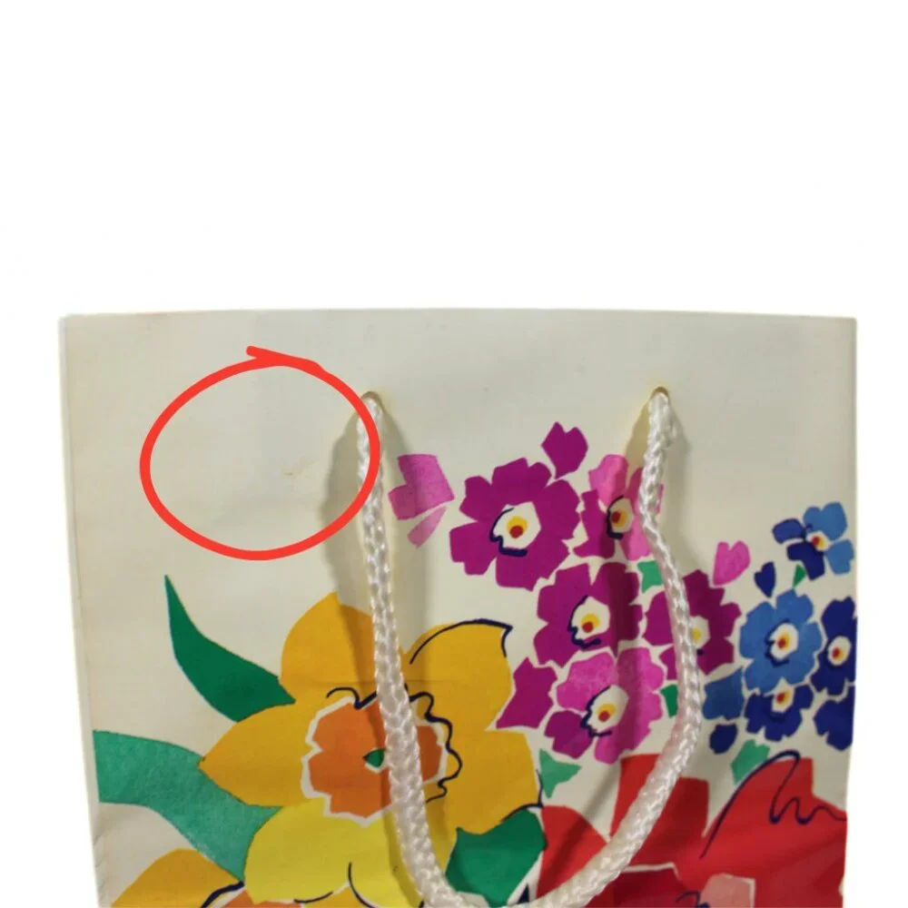 2 Vintage Floral Gift Bags – 1990s/2000s – Reusable, Used Condition